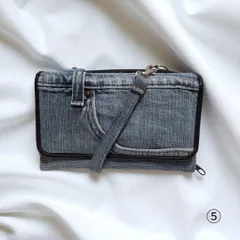 デニム風 ショルダー　レディース　多収納 長財布