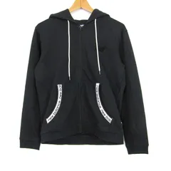 ニューバランス パーカー 長袖 スポーツウエア フード付 ストレッチ トップス メンズ Sサイズ ブラック系 NEW BALANCE 【中古】