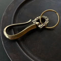 真鍮 キーホルダー キーリング キーフック フック 十字架 ビンテージ レトロ アンティーク アクセサリー パーツ ハンドメイド 金色 203