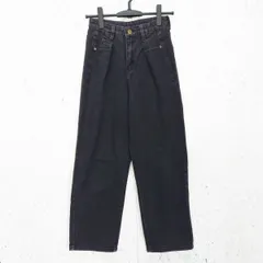 Classical Elf クラシカルエルフ ハイウエスト タック デニム ジーンズ ワイド ストレート グレー Sサイズ ◎_□□.