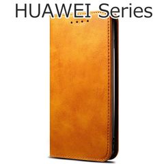 HUAWEI P30 ケース 手帳型 シンプル nova5T YAL-L21 ベルトなし レザー 革 茶色 ブラウン レザー 革 送料無料 スマホケース 安い