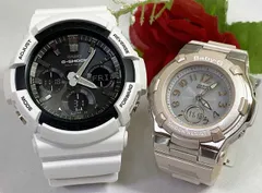 恋人たちのGショックペアウオッチ G-SHOCK BABY-G ペアウォッチ ペア腕時計 カシオ 2本セット gショック  電波ソーラー GAW-100B-7AJF BGA-1100-4BJF 人気 ラッピング無料   アナデジ　クリスマス プレゼント 誕生日