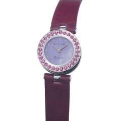 ブルガリ BVLGARI ビーゼロワン B.zero1 ロードライトガーネットベゼル BZ22S ブルーシェル クオーツ 仕上済