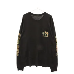 CHROME HEARTS (クロムハーツ) Camo Horseshoe L/S Tee カモフラ ホースシュー長袖Tシャツ ロンT ブラックのサムネイル