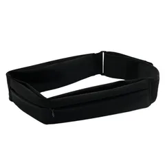 【黒】ランニングポーチ ポケット3つ コンパクト 揺れない 大容量 超軽量 防水 防汗 安定感 スマホ ペットボトル収納可