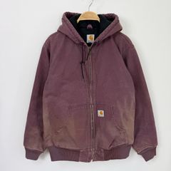 【フォロワー様クーポン配布中！】Carhartt カーハート メキシコ製 ダック地 ジップアップ アクティブジャケット アクティブパーカー ワークジャケット  WJ130 DPM  廃盤モデル ダスティープラム レアカラー 希少カラー レディース 【S41】