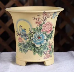 紫砂帯脚中収腰蘭盆 盆栽鉢 植木鉢 小品盆栽鉢 大品盆栽鉢 紫砂帯脚中収腰蘭盆 盆栽鉢 植木鉢 小品盆栽鉢 大品盆栽鉢