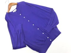 earth music&ecology アースミュージック＆エコロジー カーディガン sizeM/青 ■◇ レディース