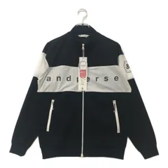 未使用品 メンズ アンパスィ and per se ブルゾン M 紺×白 【2024年秋冬モデル】 長袖 薄手