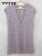 ◇ allureville アルアバイル 総柄 半袖 Vネック ミニ 膝丈 ワンピース 2サイズ ブラック レッド グリーン レディース 【中古】 【1002800634347】のサムネイル