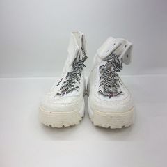 ◇ Θ FILA カジュアル　ハイカット スニーカー サイズ25 ホワイト系 レディース E 【1505130001273】