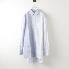 ティーバイアレキサンダーワン T by ALEXANDER WANG 切替ストライプシャツ 2/ブルー系 ブラウス レーヨン【2400013929332】のサムネイル