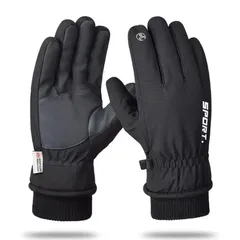 【特価商品】サイクリンググローブ 登山 紛失防止結び付け 釣り 滑り止め スキー 防風 防水 通勤 裏起毛 厚手 通学 手袋 保温 作業 夜間活動 冬用 防寒グローブ バイクグローブ 男女兼用 スポーツグローブ 撥水加工 フリーサイズ スマホ対応 防寒手袋【あ