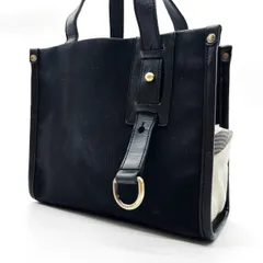 【良品】 BURBERRY  バーバリー トートバッグ ハンドバッグ ノバチェック チェック柄 キャンバス レザー 革 ブラック 黒色 ベージュ 肌色 ゴールド金具 ユニセックス 男女兼用 メンズ レディース