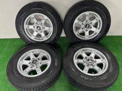 【管理番号 247-63】21年製 KEELER キーラー スタッドレス 15×6J+33 PCD139.7-6H 195/80R15 BRIDGESTONE ブリヂストン ハイエース 等