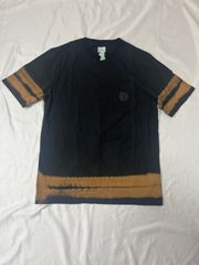 【224197】 ORIGINALCharcoal オリジナルチャコール デザイン半袖Tシャツ カットソー コットン100% 日本製 M メンズ ・ ブラックのサムネイル