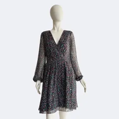 DIANE von FURSTENBERG ワンピース 長袖 シルク ドレス