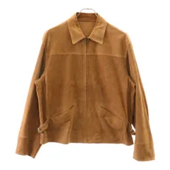 COMOLI (コモリ) 23SS シープスエード ジップショートジャケット レザージャケット X01-01020 キャメルのサムネイル