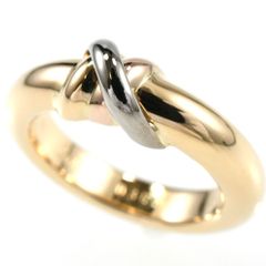 Cartier カルティエ トリニティ スレッドリング スリーカラー リング K18 ゴールド SIZE:54 AU750 指輪