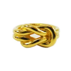 【天白】エルメス スカーフリング アタメモチーフ ゴールドカラー メタル メッキ ブランドアクセサリー 小物 服飾小物