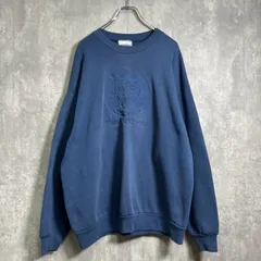 【良品】90's，Lee｜リー，刺繍，アニマル，虎，プルオーバースウェット，トレーナー，極太アーム，裏起毛