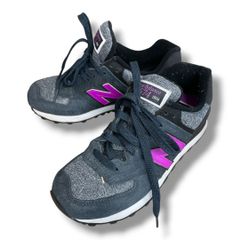 NEW BALANCE WL574WTB ニューバランス WL574WTB WL574WTB 黒・紫 ブラック・パープル black・purple 24cm レディース ニューバランス スニーカー 靴 シューズ プラスエスW-No.238