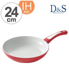 【フォロー割対象商品】未使用品！D&S アルミフォージド フライパン 24cm 赤