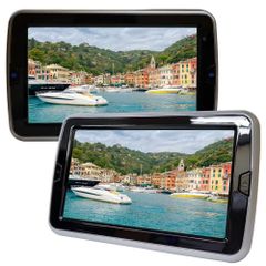 ヘッドレストモニター 2個セット DVD プレーヤー付 CPRM対応 10.1インチ タッチボタン スピーカー内蔵 HDMI HA101102DB