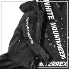 【新品】 adidas Terrex by White Mountaineering ／ アディダス テレックス ホワイトマウンテニアリング　CLIMAPROOF ロング ジャケット 撥水 防風 透湿 軽量 マウンテンパーカー レインパーカー アウトドア 雨