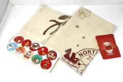 S851　クリスマス ラッピング 袋 2種1セット ギフトバッグ 巾着袋