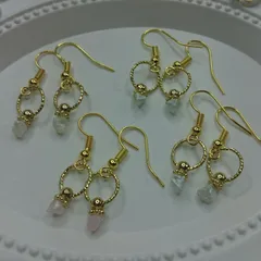 【選べるカラー】カラーガラスプチピアス(G-3)