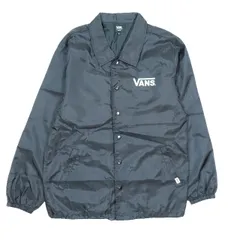 バンズ VANS Flying-V コーチジャケット ナイロンジャケット CD17FW-MJ03 ロゴ プリント 長袖 アウター 黒 ブラック M メンズ  のサムネイル