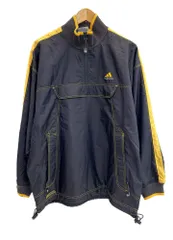 アディダス adidas 90s～ Vintage ヴィンテージ ジップアップ プルオーバー  ジャケット ネイビー Lサイズ 101MT-4577