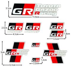 014★新作★トヨタ GR SPORT (GR スポーツ）GR Gazoo Racing ステッカー★フェンダーバッジ シール装飾★汎用ステッカー★全シリーズ 汎用