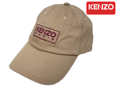 100%本物保証 ペルレイ ケンゾー パリ KENZO PARIS 帽子 C6 5AC911 F32 11 ライトブラウン系 刺繍ロゴタグ付き ライトブラウン系 ベースボール キャップ 野球帽子