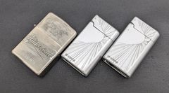 Budweiser オイルライター メビウス Windmill ガスライター 長期保管品 ジャンク扱い C-0