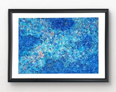 【専用】石垣の海に風がそよぐ / 抽象画 46×63㎝ A2 額縁セット 石垣の海に風がそよぐ / 抽象画 46×63㎝ A2 額縁セット 原画のみ