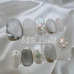オーダーメイド/匿名配送可能/ネイルチップ24枚入り/全サイズ入り/ネイルチップ/マグネットネイル/