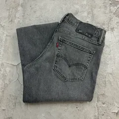 Levi's　リーバイス　511　スリムフィット　テーパード　タイト　ボトムス　デニムパンツ　古着　スミクロ　グレー　灰色　W32 L32