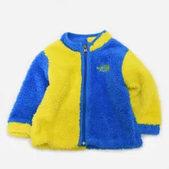 THE NORTH FACE ノースフェイス キッズ 80 フリース ジャケット ジップアップ バイカラー NAB45750 ベビー服 子供服 男の子 女の子 青 黄