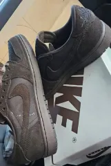 NIKE(ナイキ) エア ジョーダン 1 x トラヴィス SCOTT(スコット) ベルベットブラウン 255 新品