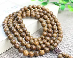 天然鶏翅木　開光　数珠　念珠　ブレスレット8ｍｍ　男女兼用　108玉