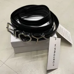 Y/PROJECT (ワイプロジェクト) レザーベルト　シルバー　Sサイズ Y/PROJECT (ワイプロジェクト) レザーベルト シルバー Sサイズ Y