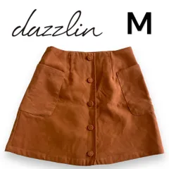 【美品】dazzlin/ダズリン ミニスカート  台形　Aライン　ブラウン　M