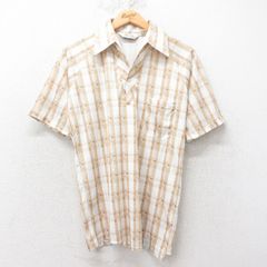TENDERLOIN 半袖シャツ ベージュ チェック柄 - メルカリ