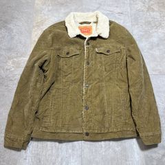 Levi's コーデュロイボアジャケット シェルパトラッカージャケット  XL size  ブラウン  短丈  ボタン  ボア  コーデュロイ  リーバイス  古着
