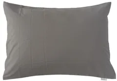 新品 MORE 枕カバー ピロケース 日本製 綿100 合わせ式 高密度200本 ホテル品質 抗菌防臭加工 (チャコールグレー L 50×70cm)