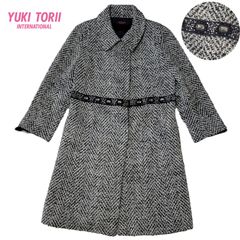 豪華ビジュー刺繍】日本製 ユキトリヰ YUKI TORII 鳥居ユキ Aライン 黒