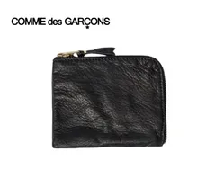 極美品　コムデギャルソン ミニ財布 ドット　エンボスレザー　黒　ブラック コムデギャルソン COMME des GARCONS 財布 エンボス ラウンド