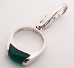 美品 BVLGARI(ブルガリ) トロンケットチャーム K18WG 3.1g ホワイトゴールド ペンダント 18金